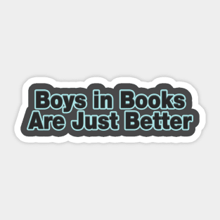 Boys in Books Sticker